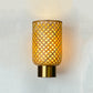 Foxglove Straw Wall Lamp: Bamboo Light Sconce for Cafe Restaurants and Hotels [20cm/8in Dia]
