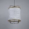 Iris Lamp: Bamboo Pendant Lamp Hanging Lamp Fabric Light [35cm/14in, 45cm/18in Dia]