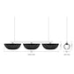 Ooas Linear Pendant Lamp: Japandi Hanging Lamp Handmade Chandelier Cafe Lighting [145cm/57in(L) x 21cm/8.2in(H)]